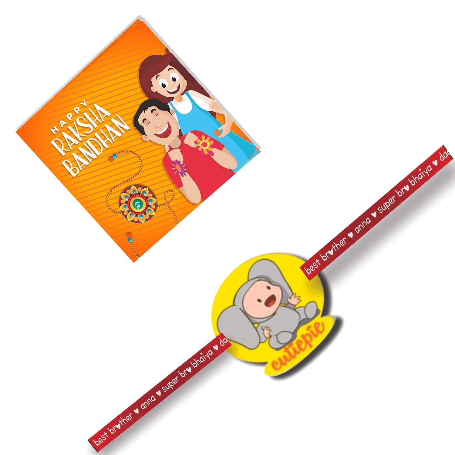 Hopcara Little Brother Baby Boy Printed Acrylic Multicolour Kids Raksha Bandhan Rakhi for Boys (B08CRTSY85) Amazon Price History, Amazon Price Tracker