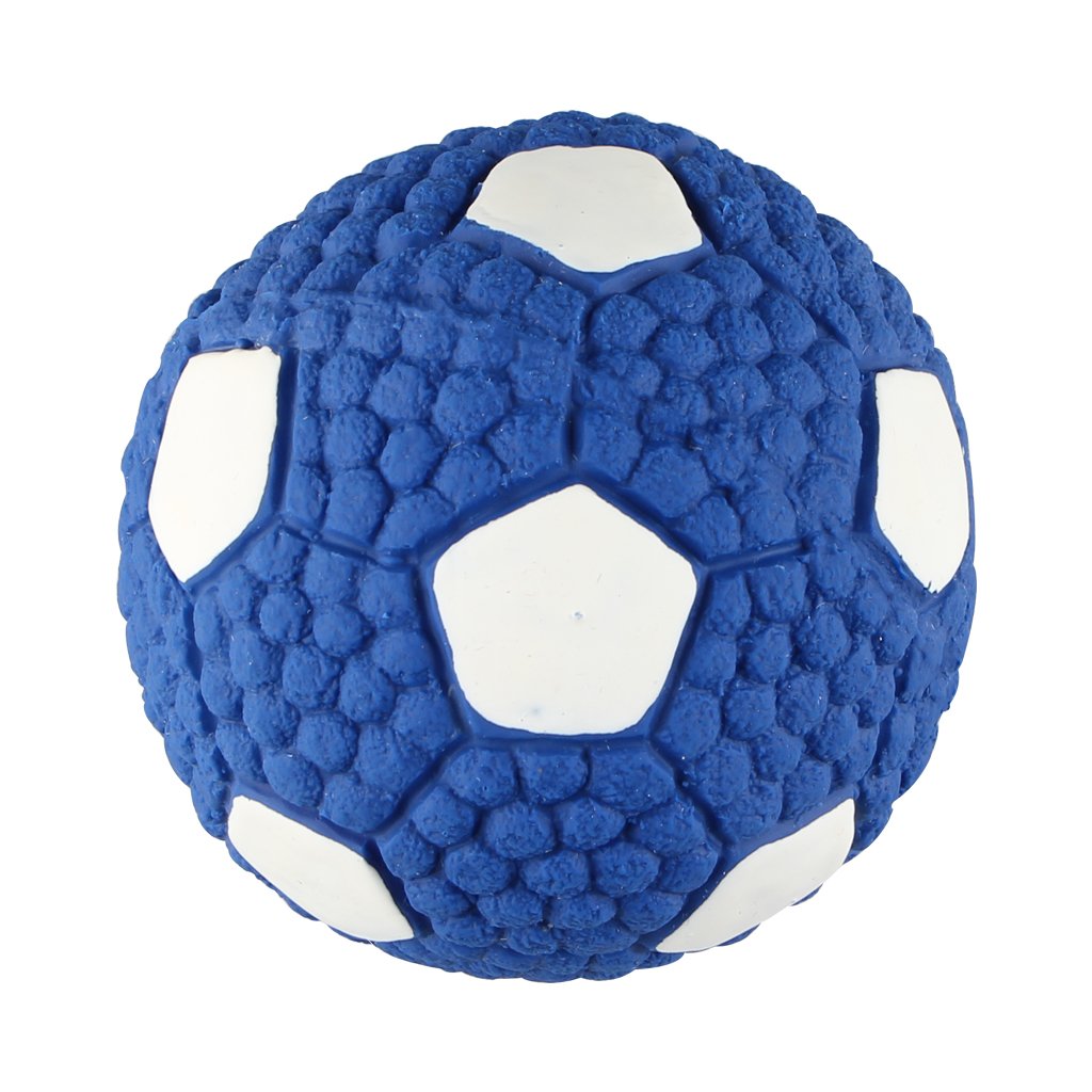 IFOYODog Toy Ball, Pet Squeaky Toys, Dog Football Toy, Squeaky Latex Rubber Dog Toy Balls Bite Resistant Teeth Training Toys for Dogs(Football)