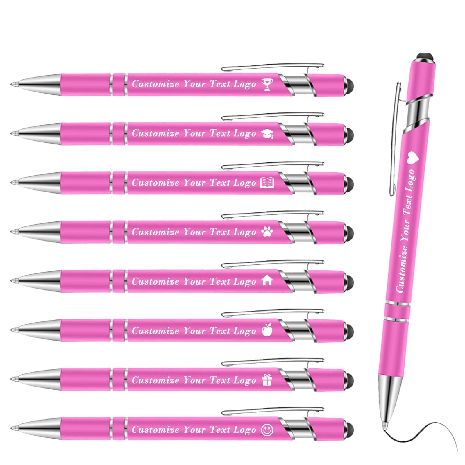 VJY Personalised Pens Personalised Pens Bulk with Name Logo Text