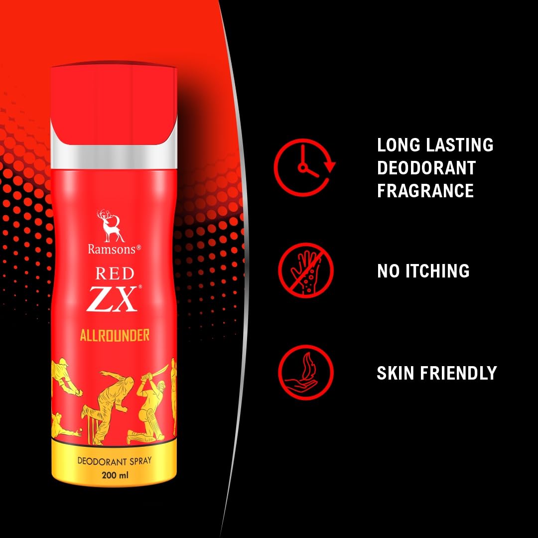 Buy Ramsons Red ZX Allrounder Deodorant-200ml Deo for Men & Women