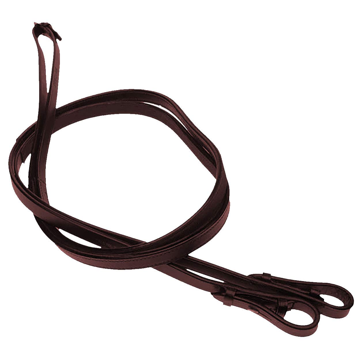 Kincade One Sided Rubber Reins, Brown, 54"