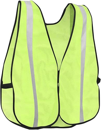 KAYGO Chaleco de seguridad reflectante de alta visibilidad, KG0008-10 rayas plateadas, para hombres y mujeres