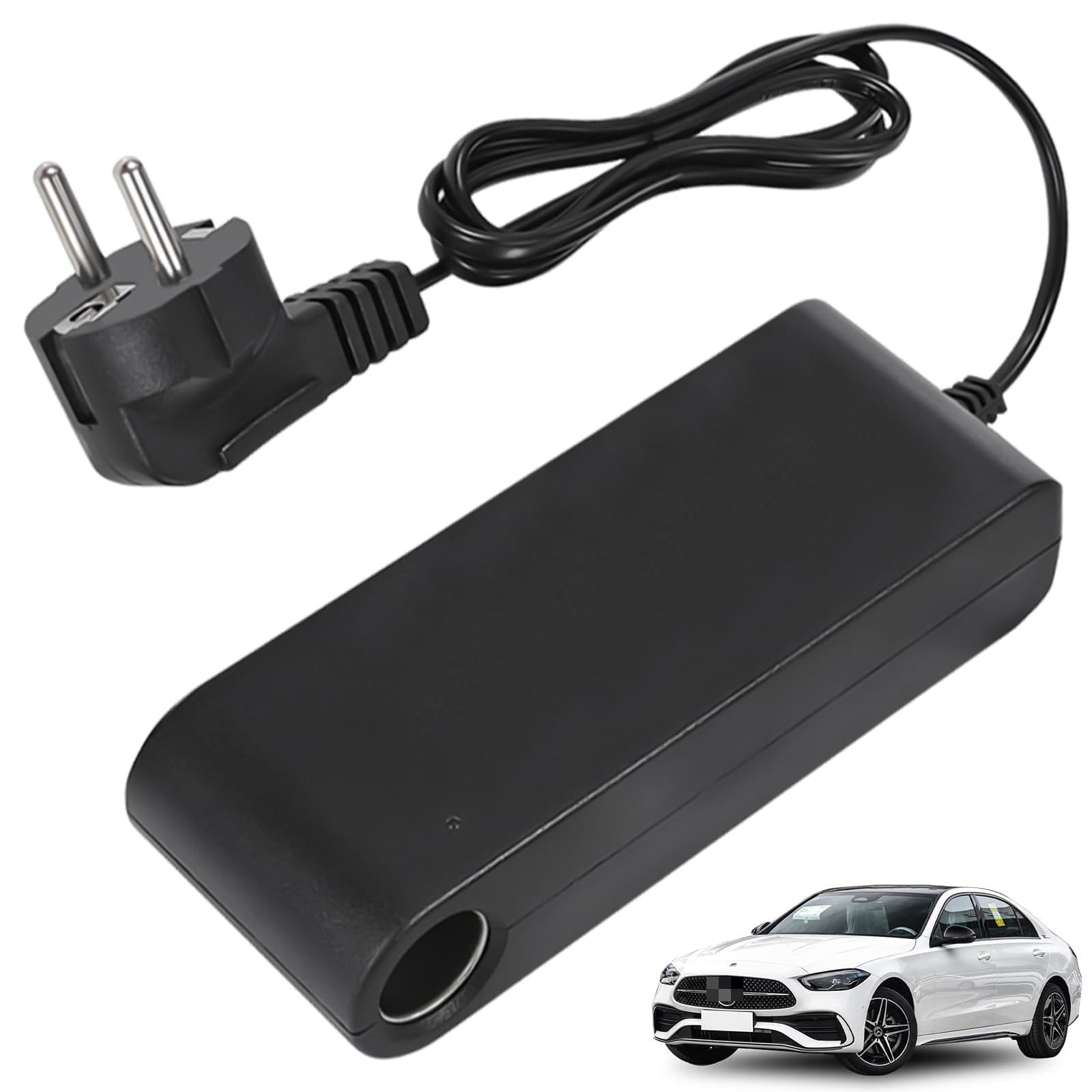 12 V 10 A adapter sieciowy do samochodu, 120 W AC-DC przetwornica napięcia 100-240 V na 12 V 10 A falownik z gniazdem zapalniczki samochodowej, adapter zasilacza samochodowego do pompowania opon