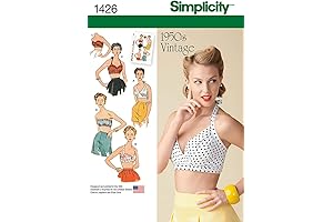 Simplicity 1426 Women's Vintage Fashion 1950's Bra Sewing Pattern, Sizes 14-22
