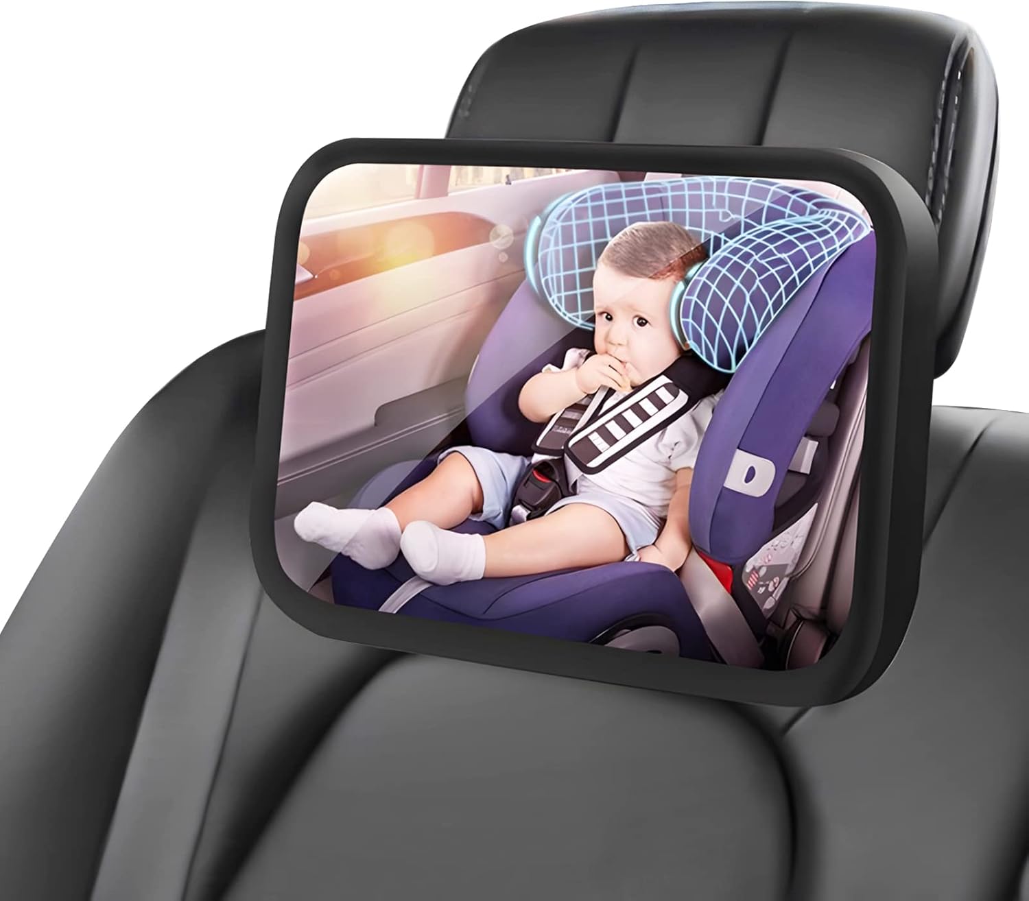 FYY Baby Car Mirror, Shatterproof Baby Mirror for Car