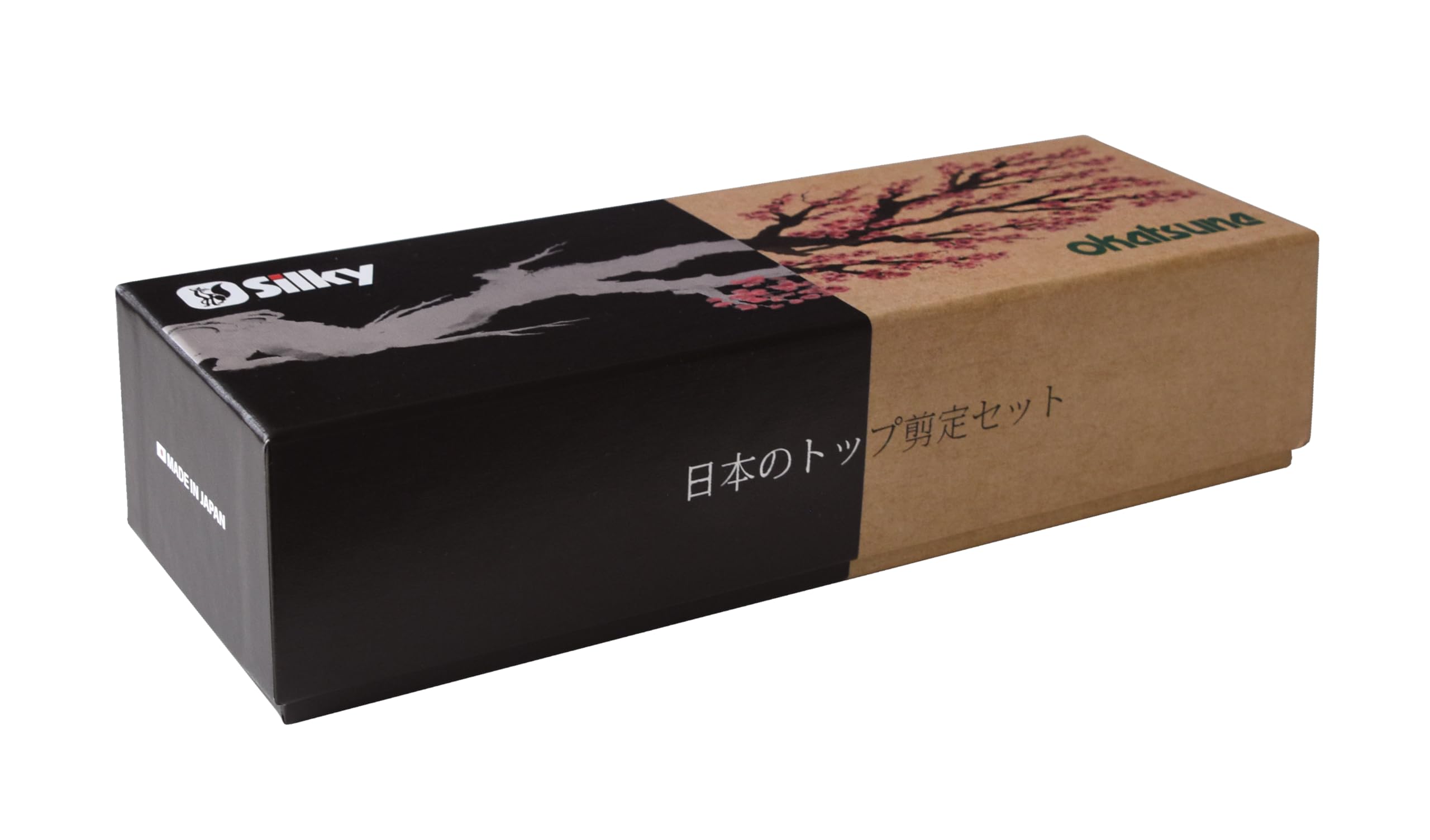 Set de jardinería Silky/Okatsune: tijeras Okatsune 103 y sierra plegable Silky Super Accel 210 mm (7,5 dientes/pulgada) con funda para cinturón. Precisión japonesa y cortes limpios.