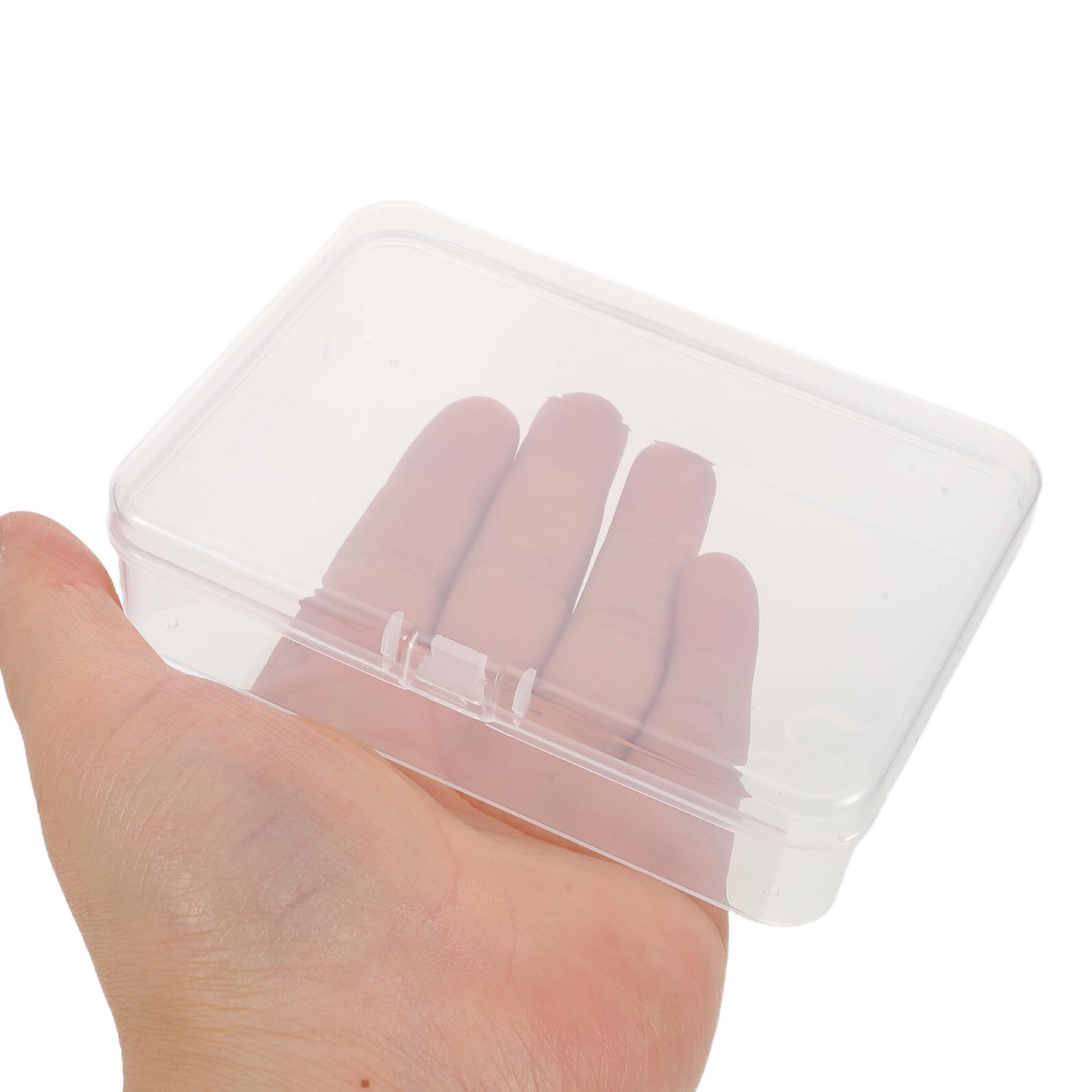 TOYANDONA Porta Pastelli Trasparente con Coperchio a Scatto Scatola Impilabile in Plastica Resistente da 24 Pezzi per Organizzazione Cancelleria e Forniture Scolastiche per Aula