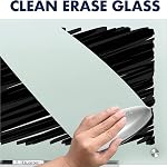 Quartet Non-Magnetic Glass Dry Erase White Board, 96" x 48" Whiteboard, Infinity Frameless Mounting, Frosted Surface (G9648F)