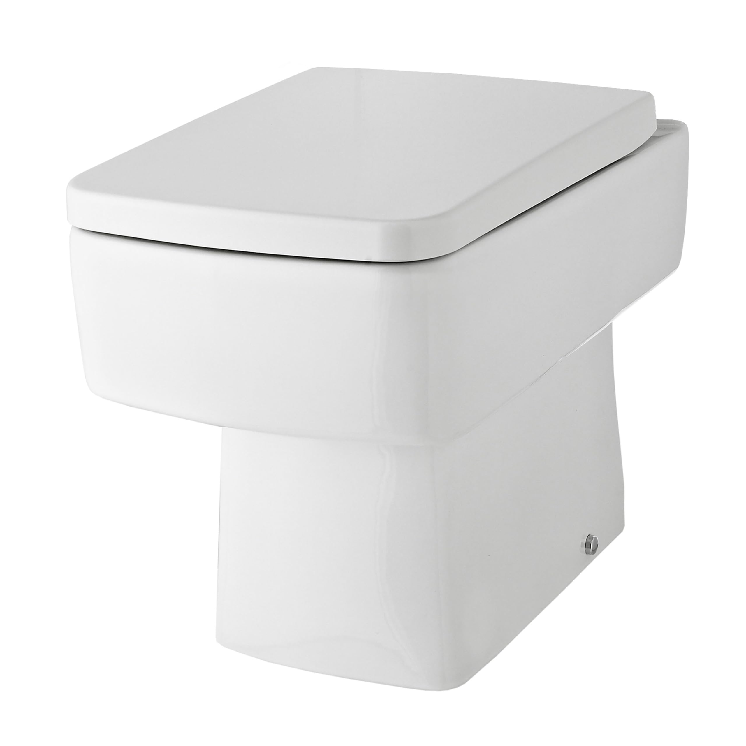 Balterley Square Back to Wall Toilet Pan - White - 400mm x 350mm x 520mm