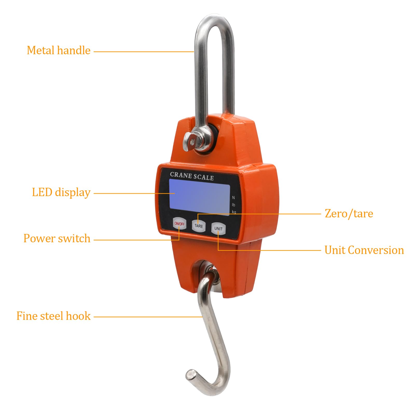 Mini Gru Scala Portatile 300KG LCD Digitale Bilanciamento Elettronico Heavy Duty