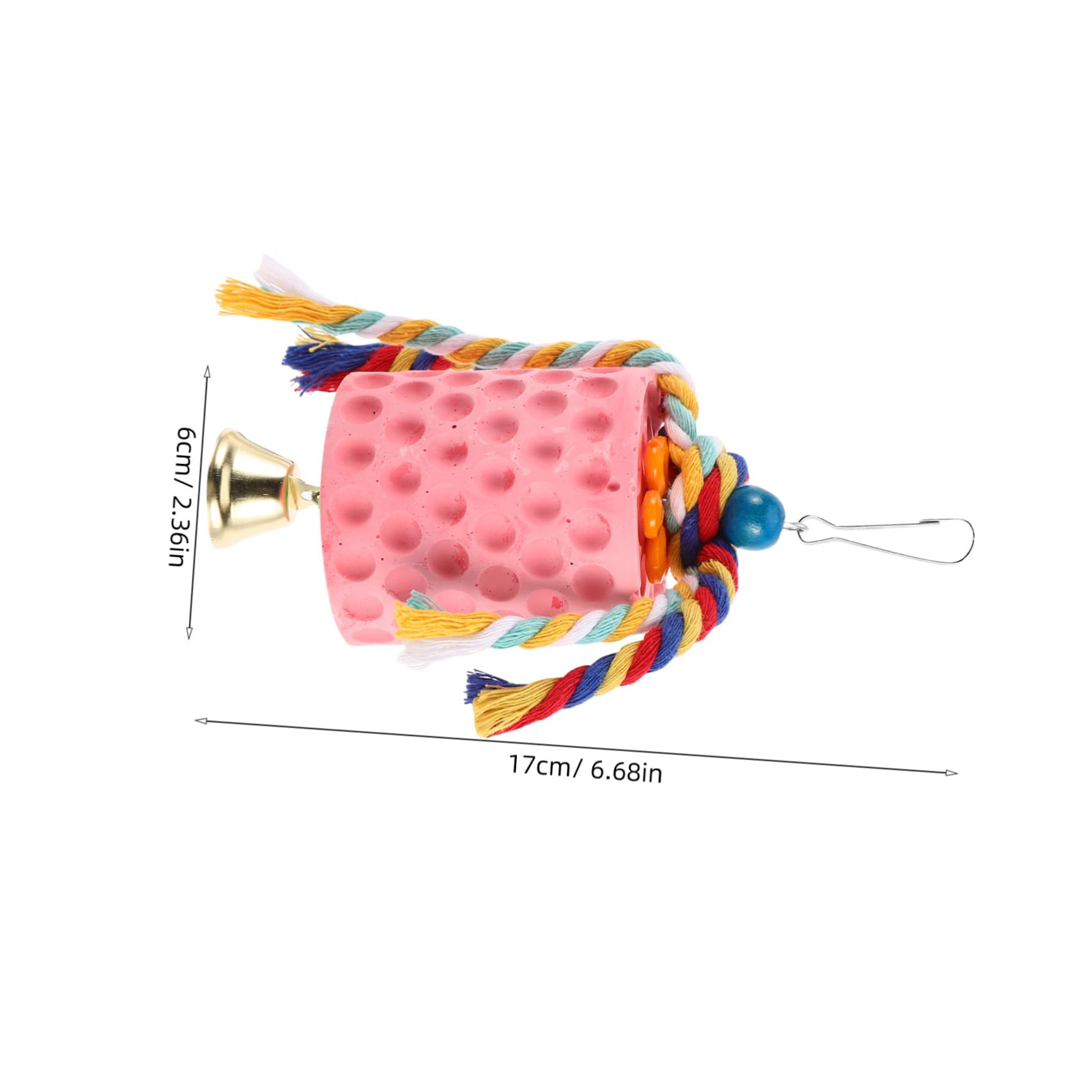 SUPVOX Mineral Block for Birds Parrot Beak Grinding Stone Bird Cage Hanging Toy