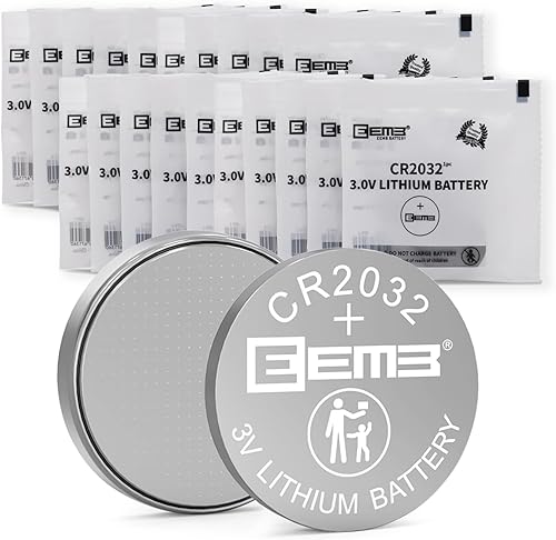 Miniatura 1 de 20 baterías EEMB CR2032 de 3 V, baterías de litio de 2032, baterías de celda de moneda de 3 voltios, batería de botón Li-MnO con certificación UL,