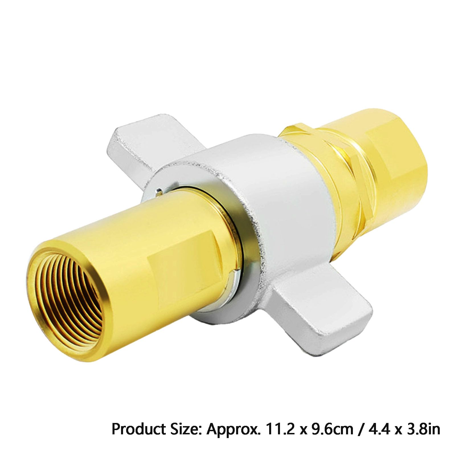 Fafeicy Acoplador Rápido Hidráulico de Bloqueo Roscado de Latón Acoplador Hidráulico de 1 Pulgada NPT 3000 PSI 58 GPM con Válvula de Retención Unidireccional para Camiones de Remolques