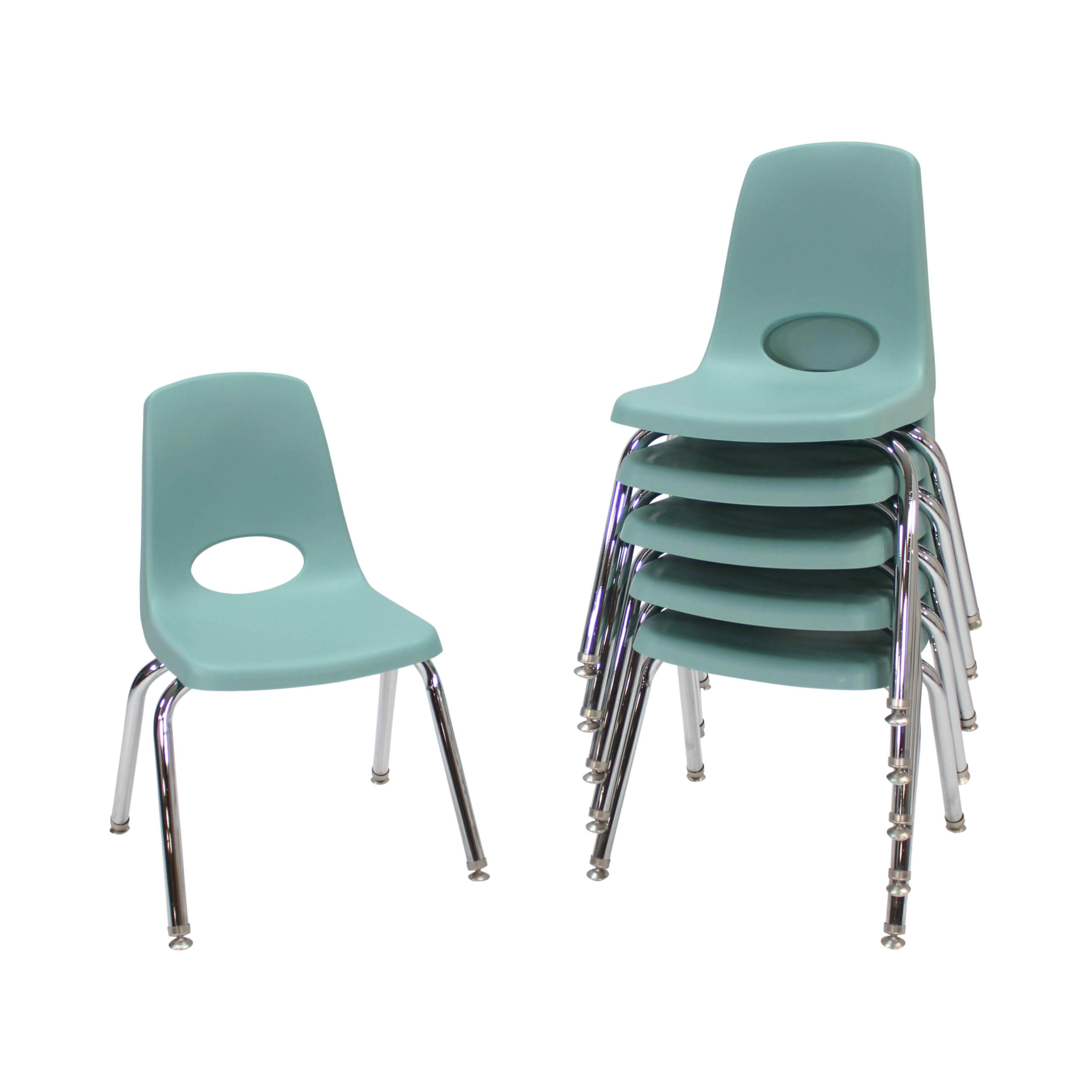 FDP 14" School Stack Chair with Swivel Glides,, 6-Pack, 10364-SF