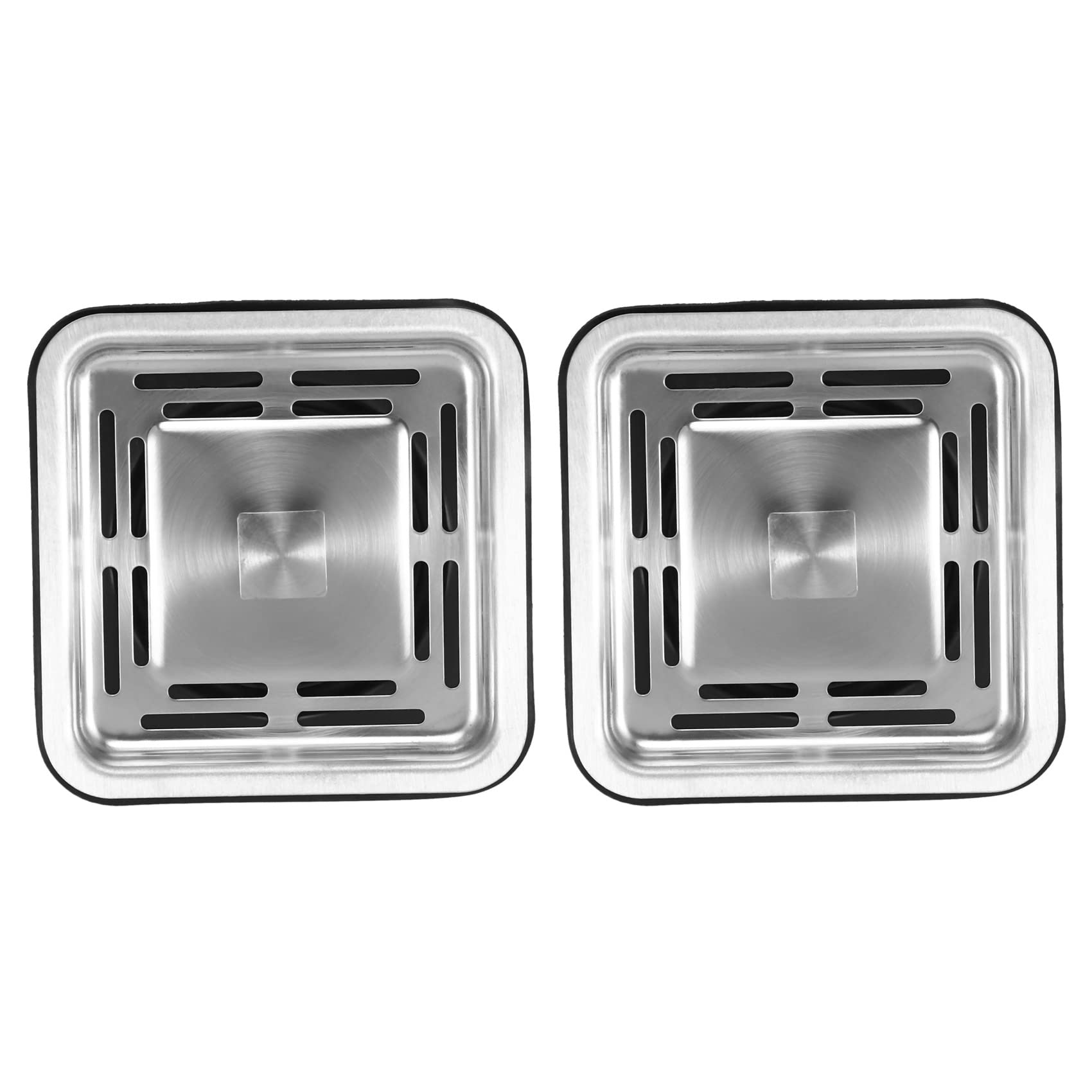 Jnchdghwa 2X Square Sink Strainer Plug Kitchen Sink Drain Mesh Stopper Basket Strainer Waste Plug Kitchen Appliances