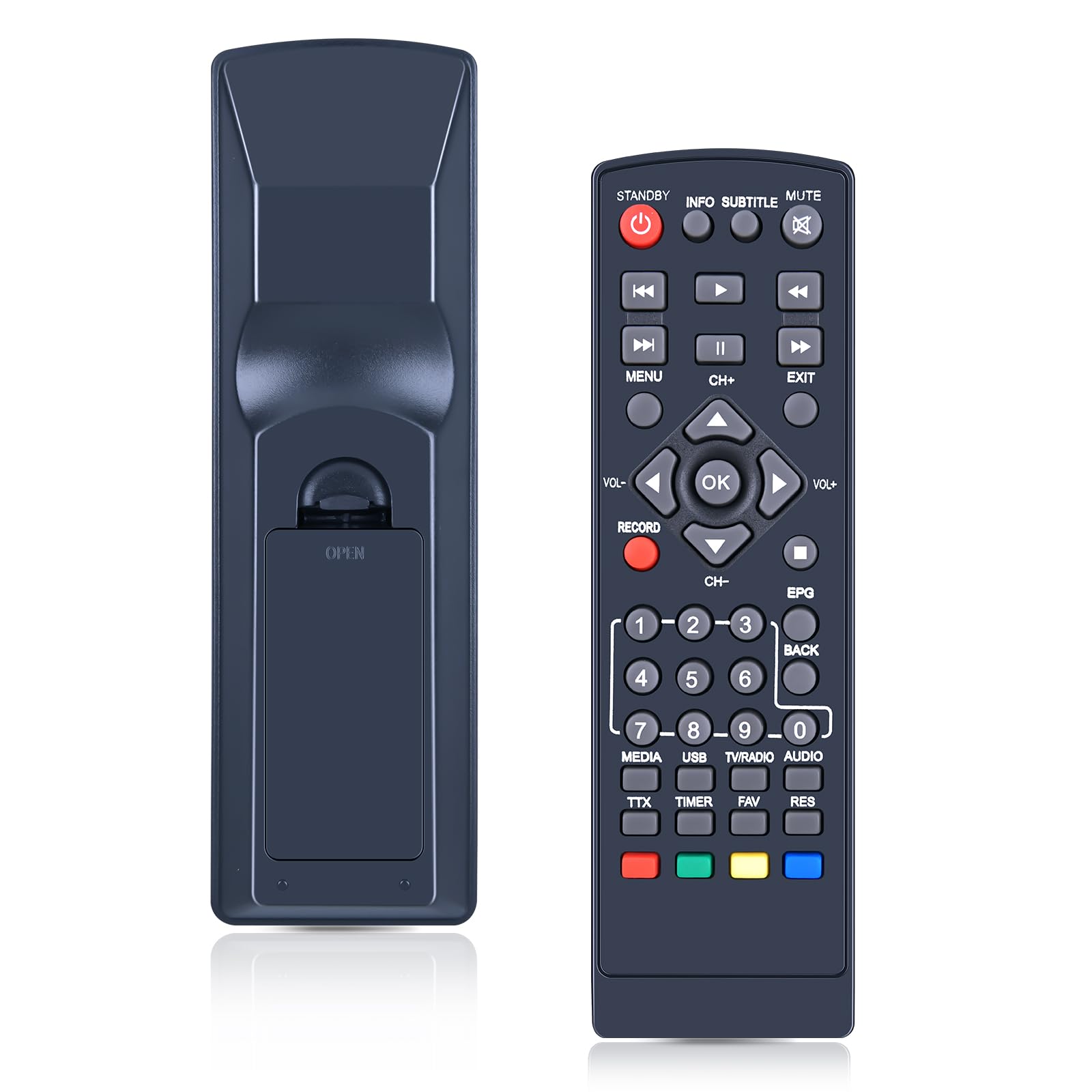 Télécommande Ematic AT102 de remplacement pour boîtier décodeur TNT