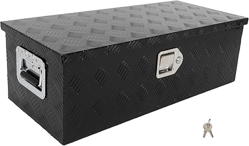 Miniatura 22 de SCITOO Caja de herramientas resistente para cama de camión de 49 pulgadas para camioneta pickup, casa rodante, remolque, almacenamiento rectangular