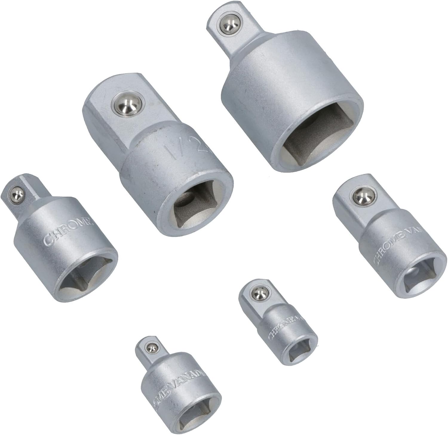 6pc Adapter Step Up Down Socket Adaptor Ratchets Sockets TE236