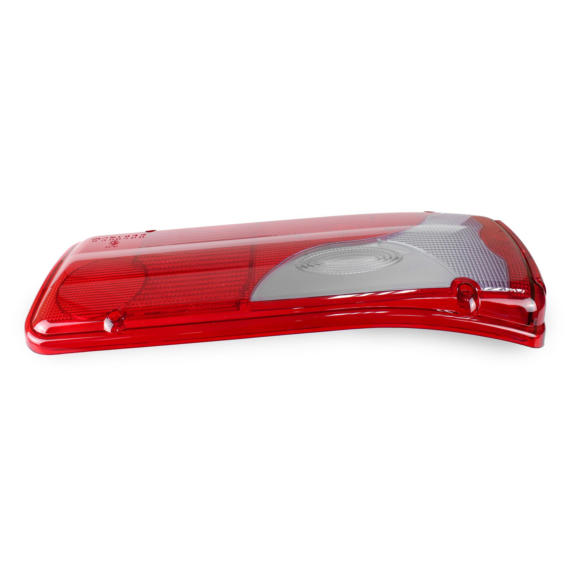 Generisch 2 lenti in vetro bianco, vetro di ricambio per fanale posteriore sinistro/destro per camion/Scania/Crafter/Sprinter/MAN - Vetro per fanale posteriore con marcatura CE - Rosso/Bianco