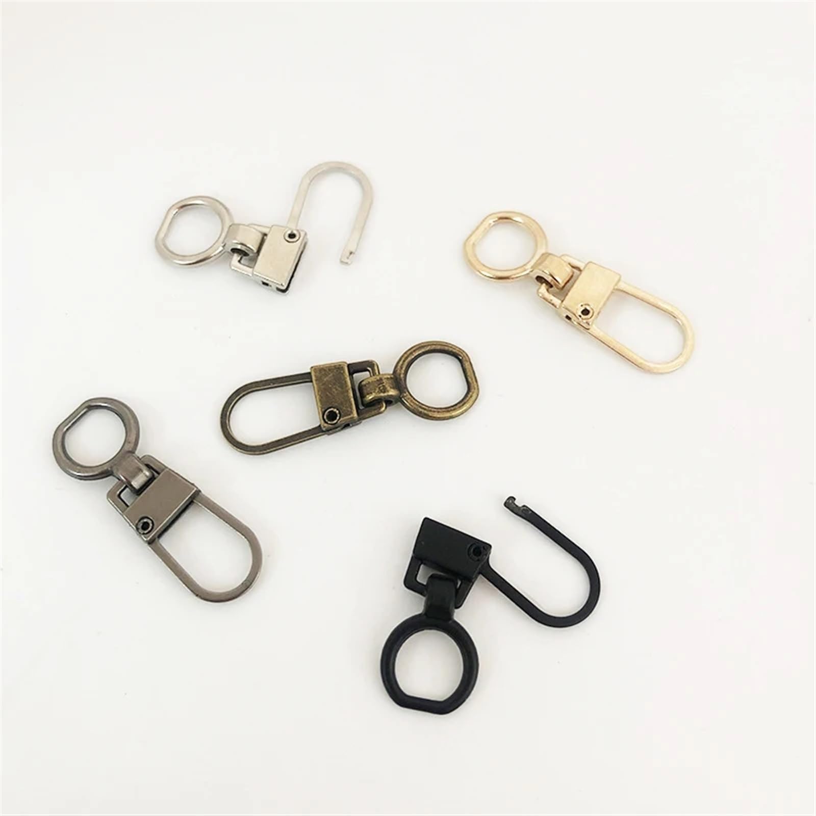 Reemplazo del tirador de cremallera, Tirador de cremallera de cuero Kit de reemplazo del extremo del tirador de cremallera Deslizador de cremallera for mochila Equipaje Reparación de cremalleras de br