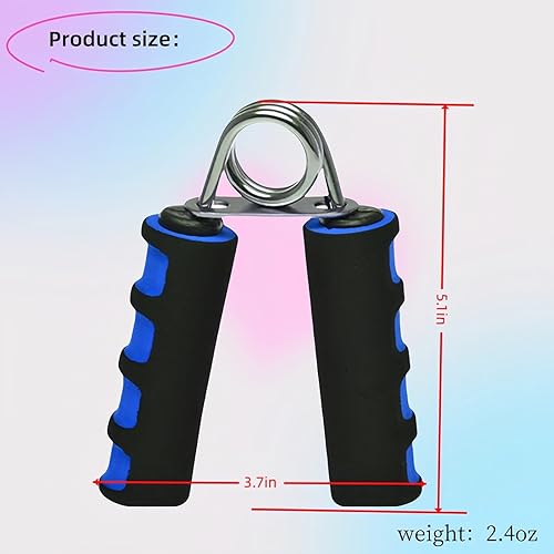 Miniatura 5 de Juego de fortalecedores de agarre, 2 ejercitadores de mano de espuma suave para alivio de la artritis, túnel carpiano y entrenamiento de fuerza,