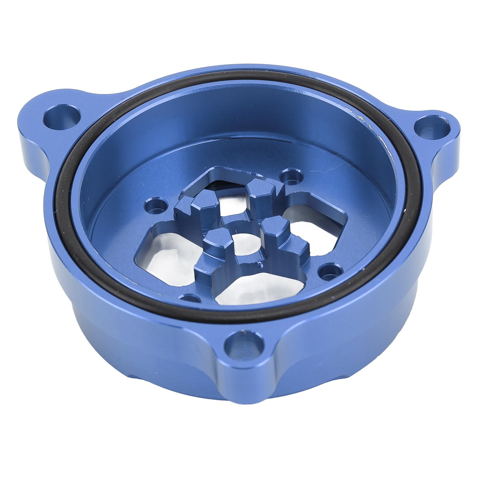 Coperchio filtro olio Torvex, tappo filtro motore trasparente e protezione protettiva compatibile con alloggiamento in alluminio CNC 700 700R (Blue)