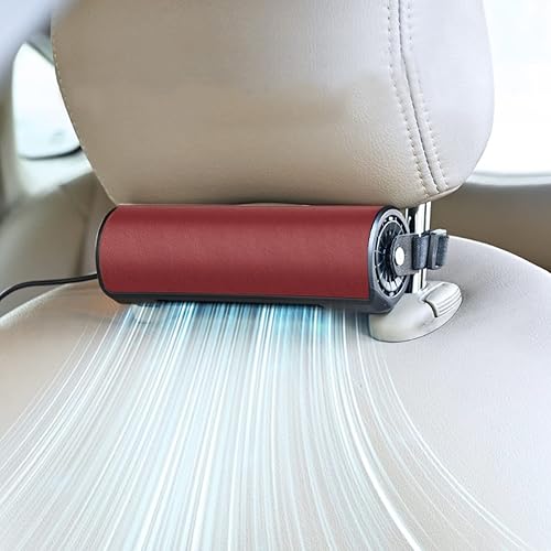 Ventilador de coche eléctrico USB para asiento de automóvil, ventilador portátil para asiento delantero y trasero, pasajero, ventilador de asiento