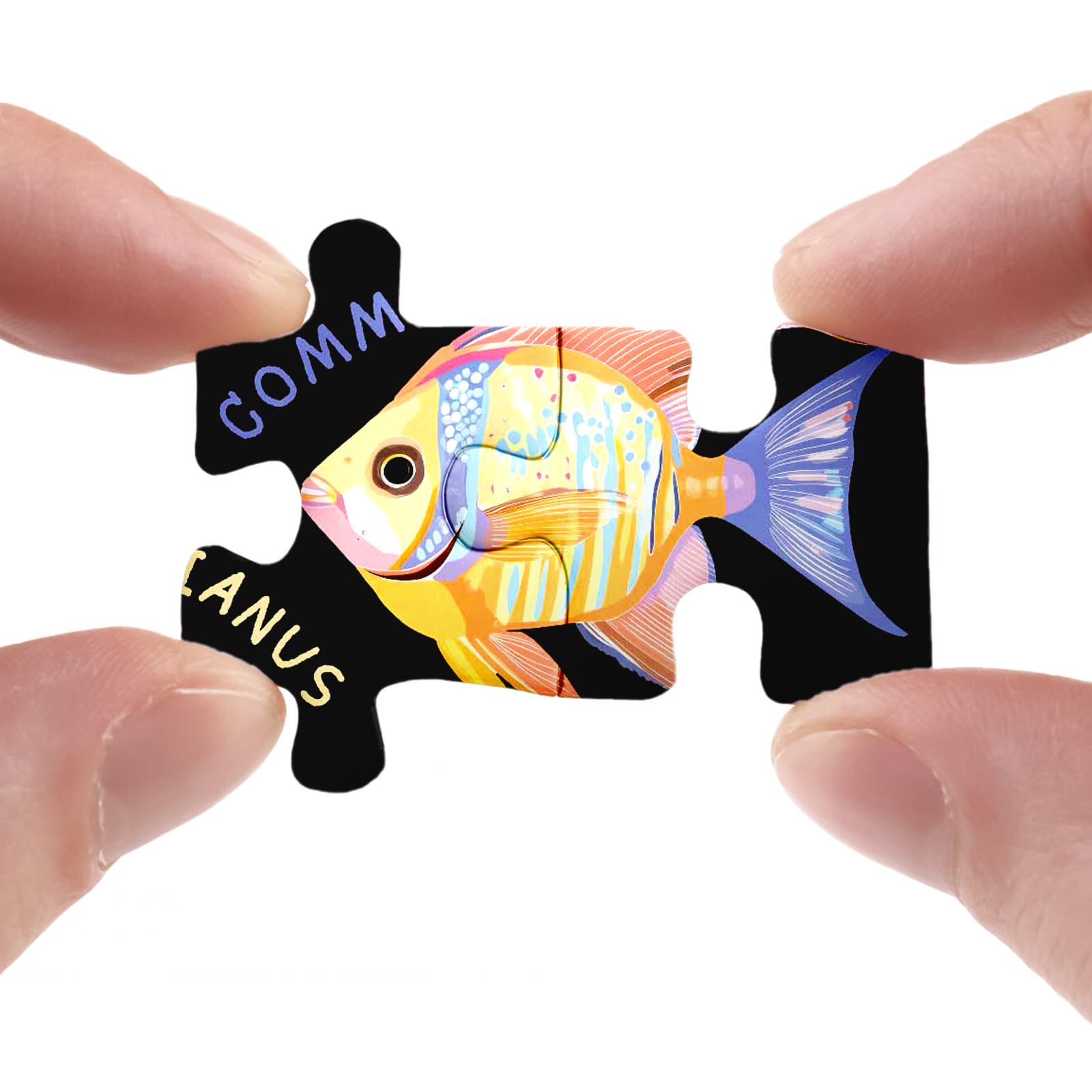 Ocean Animal Puzzle for Adults 1000 Pieces, Colorful Collage Jigsaw Puzzle, Fish Sea Turtle Whale Seashell Seahorse Marine Puzzle - Image 3