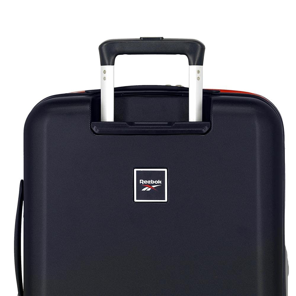 Reebok Roxbury Cabin Valigia Blu 40x55x20 cm ABS Rigido Lucchetto TSA Integrato 38.4L 2 kg 4 Doppie Ruote Bagaglio A Mano