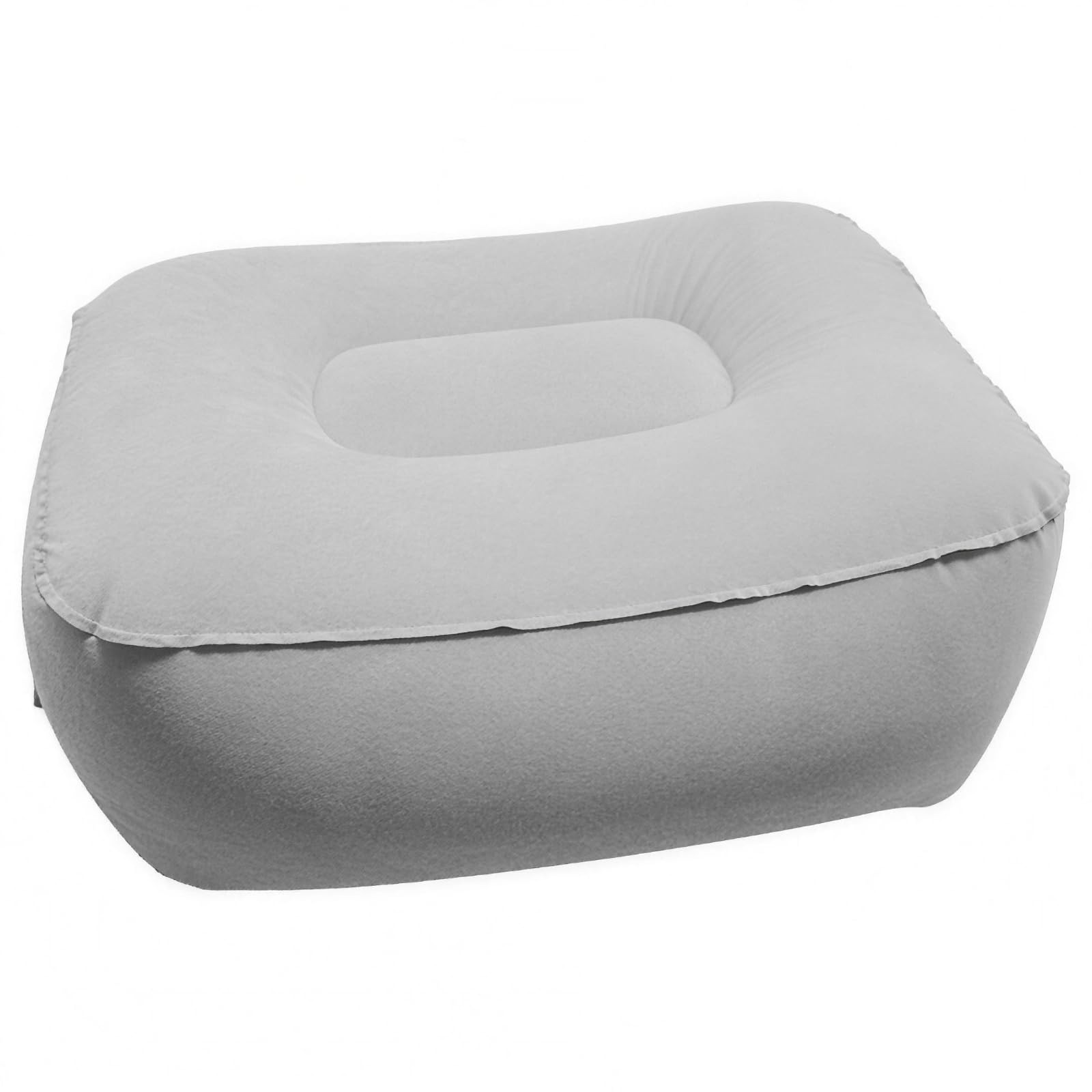 Inflatable Foot Rest for Plane, Inflatable Cushion, Pillow Travel Foot Cushion, Plane Foot Rest Reduce Swelling Improve Circulationfor Office Home Relax Camping and Travel Use, Gray