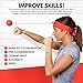 Boxing Reflex Ball Headband - Workout Gym Equipment for Speed and Reaction Training - Improvement with Hand Eye Coordination / Punching Accuracy / Softer Than Tennis Balls- Designed by Womo Sports