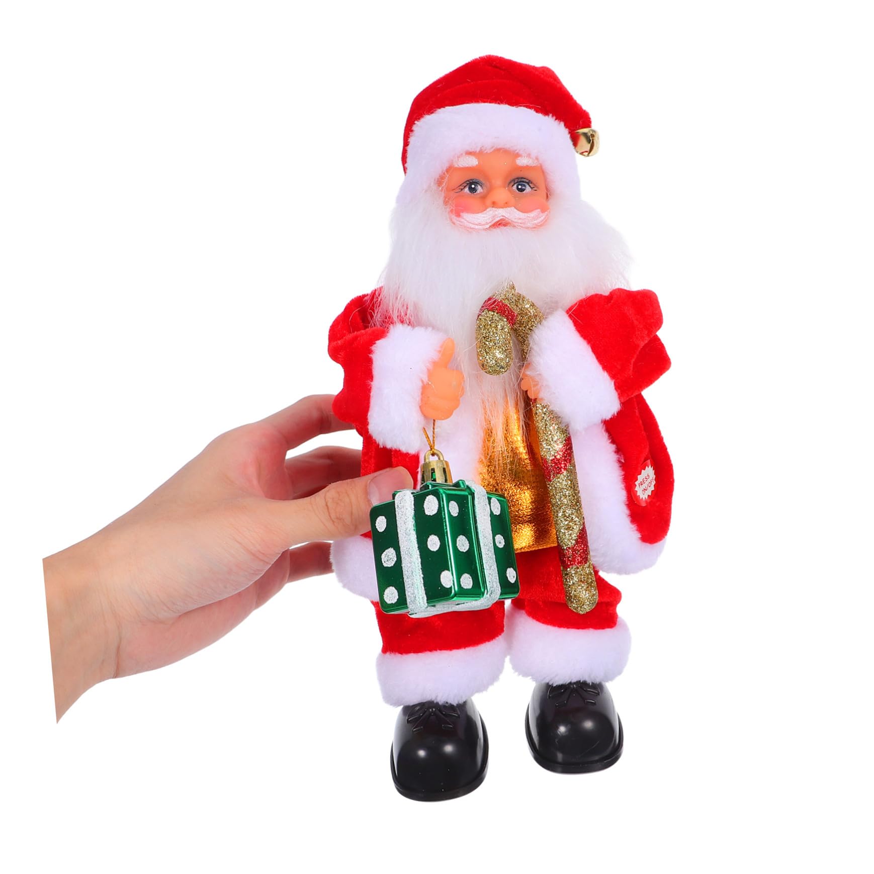 Juguete De Papá Noel Eléctrico con Música Articulaciones Móviles como Adorno Navideño Hogar