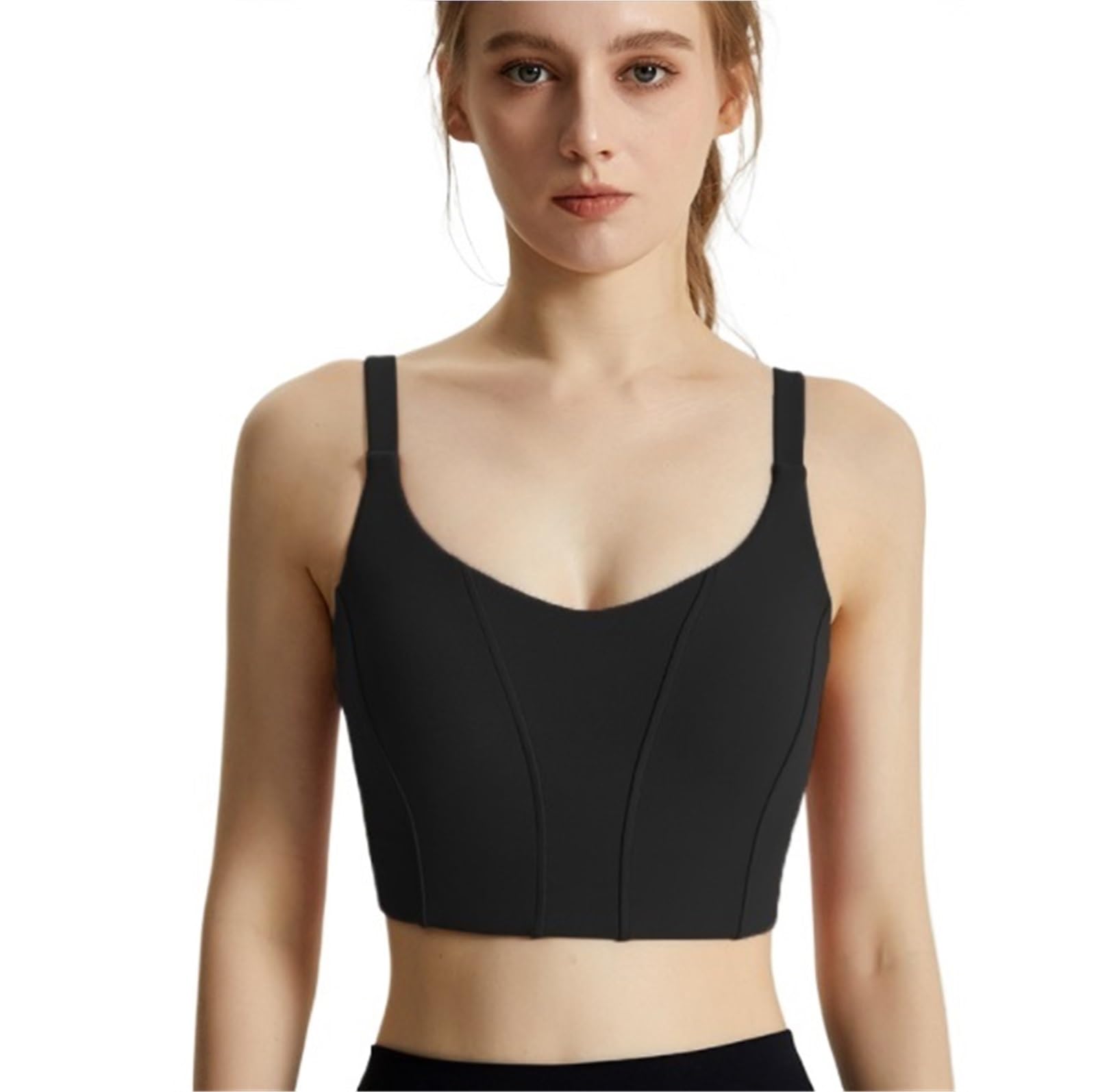 Reggiseni Donna Reggiseni Reggiseno Sportivo Da Donna Reggiseno Corto Da Yoga Imbottito Senza Ferretto A Forma Di U Palestra Donna Reggiseni da Donna