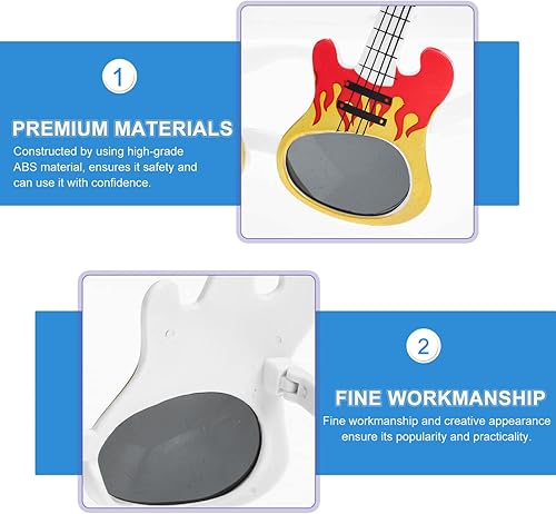 Miniatura 9 de ARTIBETTER Gafas de sol de guitarra para fiesta, paquete de 2 unidades, para festivales de música, playa, con forma de guitarra, accesorios para