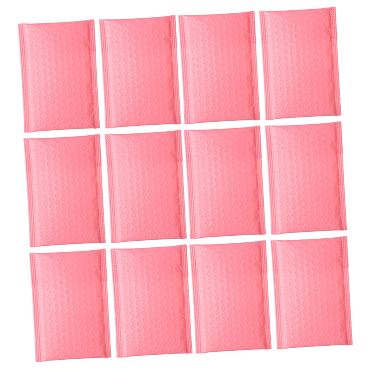 Enveloppes D'expédition Matelassées Pe Rose 100 Pièces,