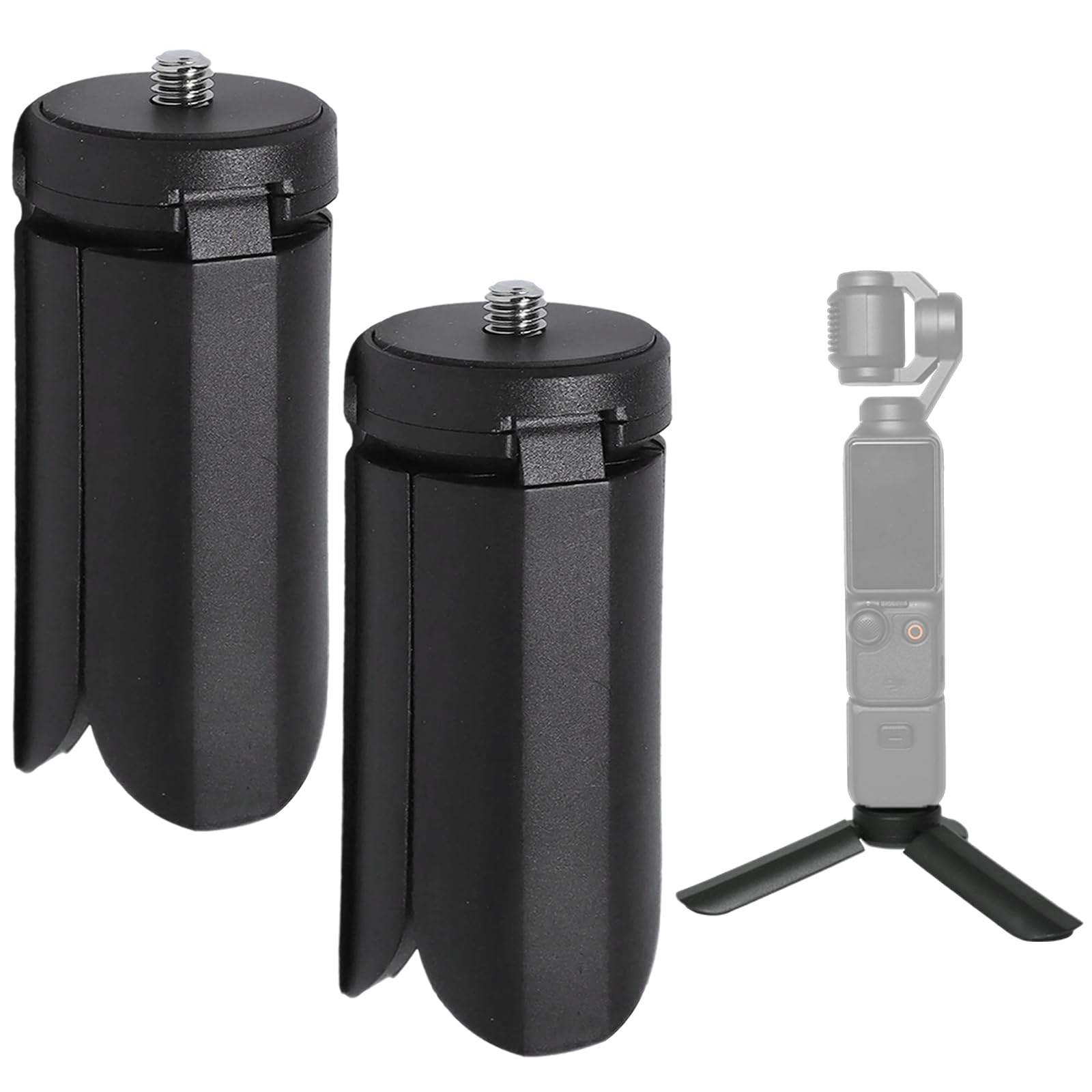Mini Tripod for DJI OSMO Pocket 3/4, 2 Pack, Standard 1/4" Screw