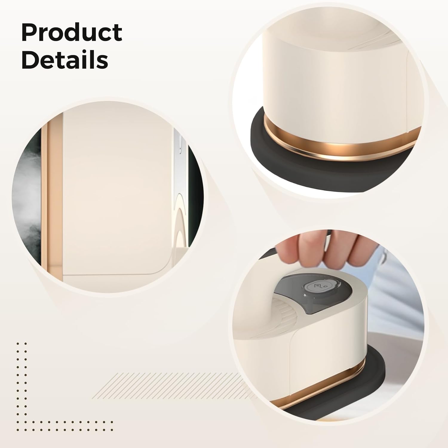 Handheld Clothes Steamer, Foldable Portable Garment Iron for Travel and Home, Fast Heat-Up, Compact Mini Steamer, ABS PET Metal, Wrinkle Removal for Shirts Dresses Suits