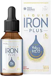 True Source Líquido de Ferro para Bebês e Crianças 30ml Morango