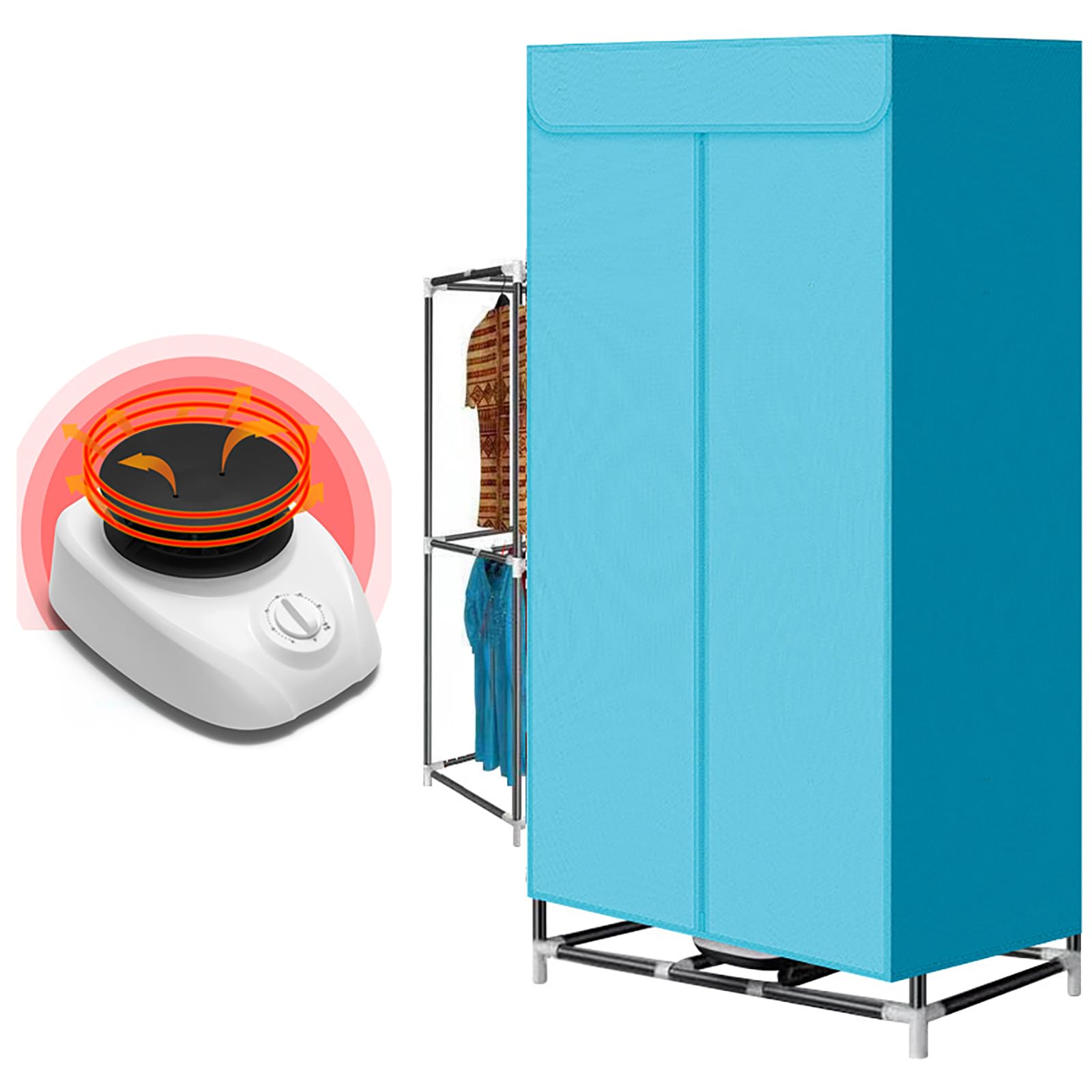 Asciugatrice portatile per bucato, Asciugatrice elettrica portatile con sacchetto per asciugatura, 220V/1000W(EU plug)