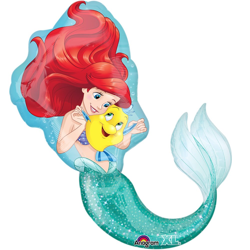34" Little Mermaid Shaped Balloon