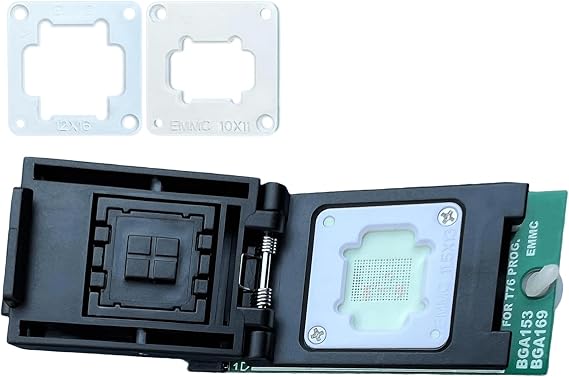 EMMC BGA153 BGA169 Adapter IC Socket for T76 Programmer with Double Head Spring Probe Holder