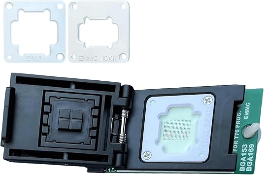 EMMC BGA153 BGA169 Adapter IC Socket for T76 Programmer with Double Head Spring Probe Holder