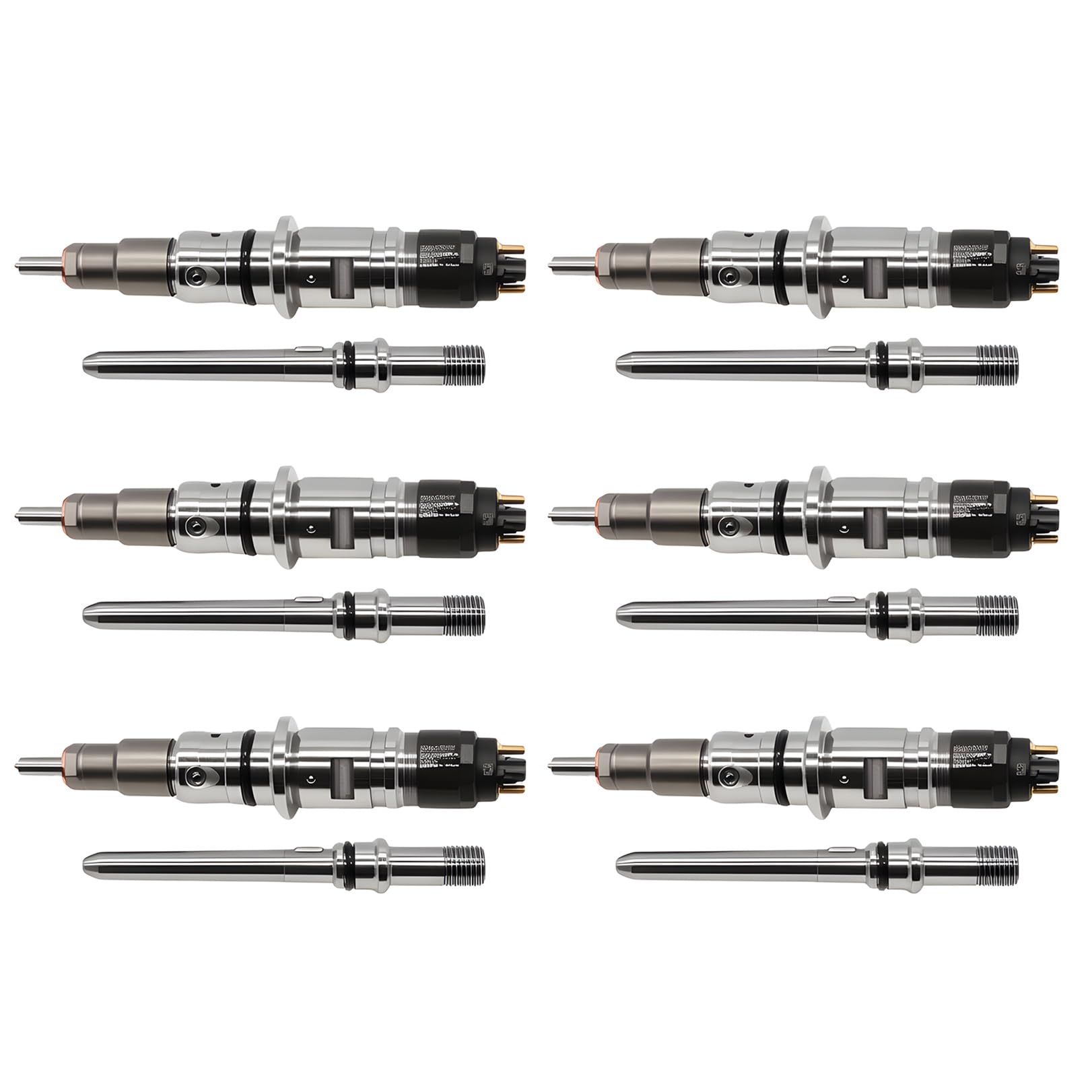 Photo 1 of Nakkaa 6 PCS Diesel Fuel Injectors with Tube compatible with Ram 2500 3500 6.7L 2007-2012 0445120050 0445120193 0445120185 68027067AA 986435518