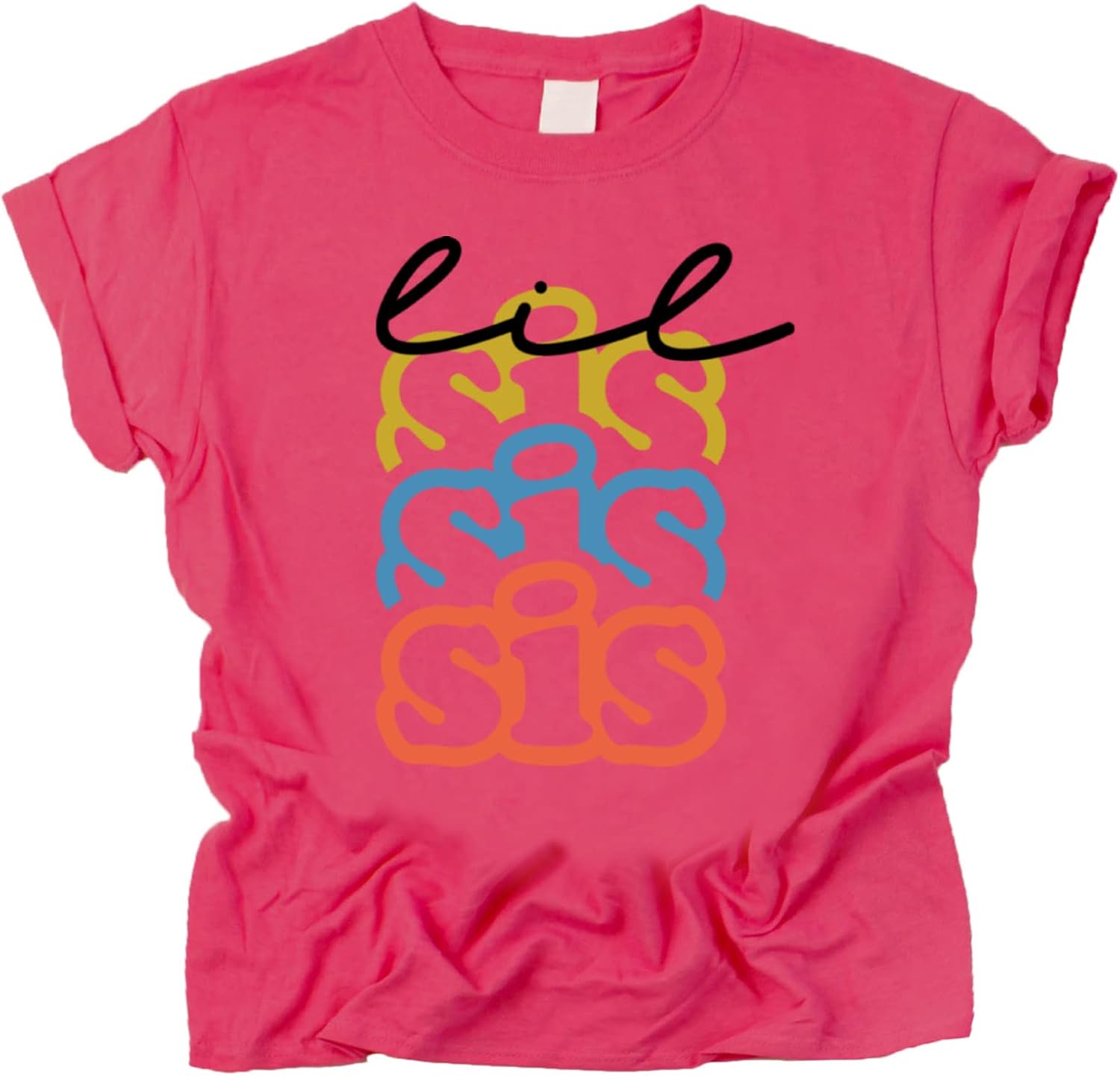 Olive Loves Apple Little Sister Colorful Shirt and Bodysuit for Girls Sister Sibling Outfit