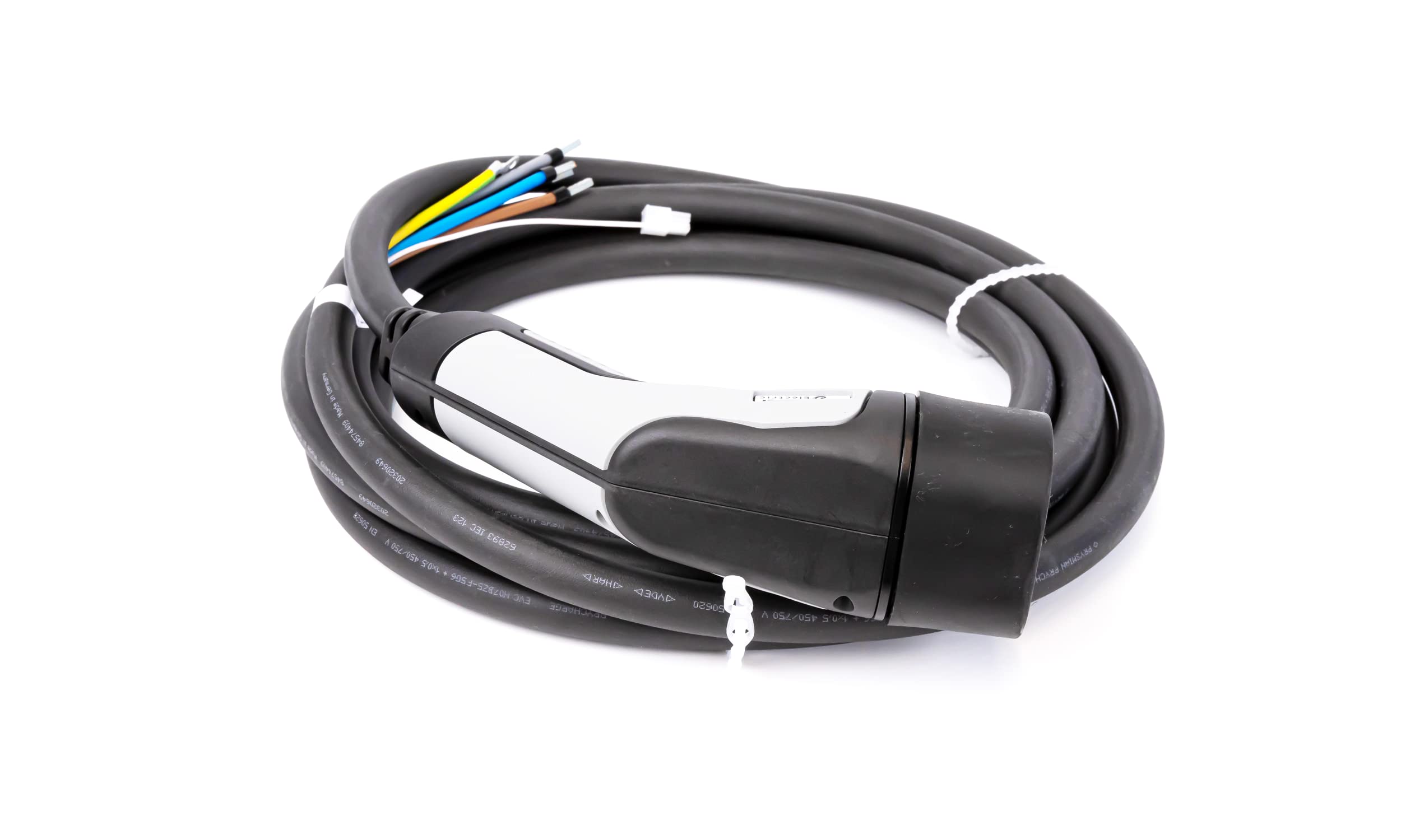 Schneider Electric, EVlink, EVP1CBS323C45, cable adjunto, T2 32A 3-Ph IEC 4,5 m Smart Wallbox