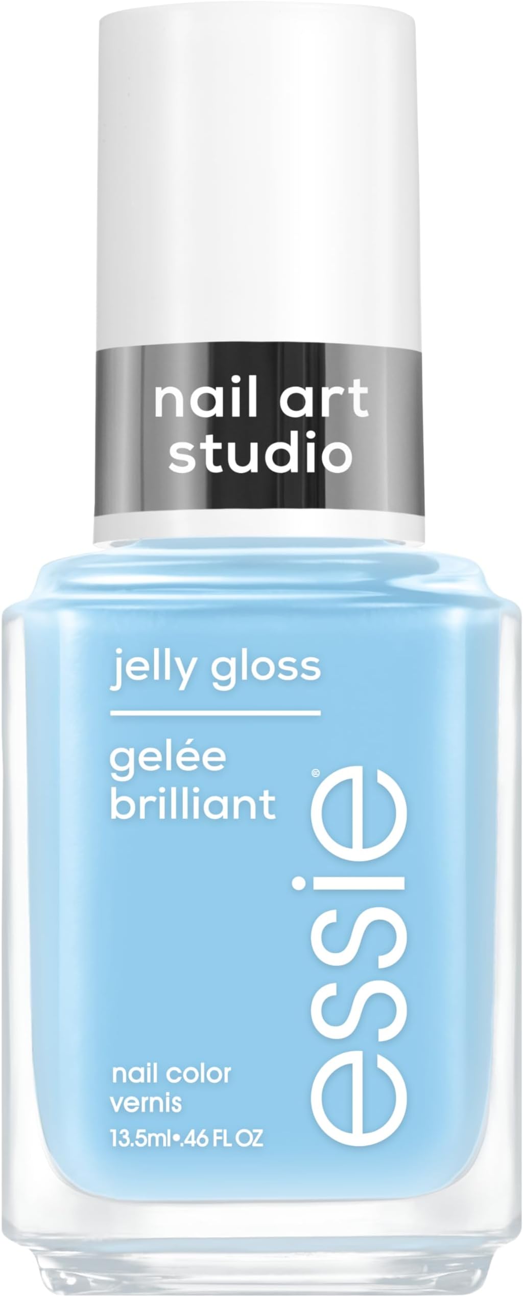 Nail Art Studio Jelly Gloss Polish, Vegan, Sheer Blue Nail Polish, Sky Jelly, 0.46 Fl Oz