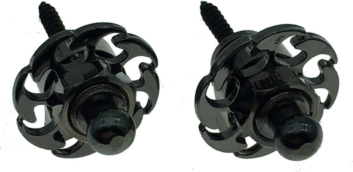 Q Parts Metal Series Straplock Black Fire Wheel