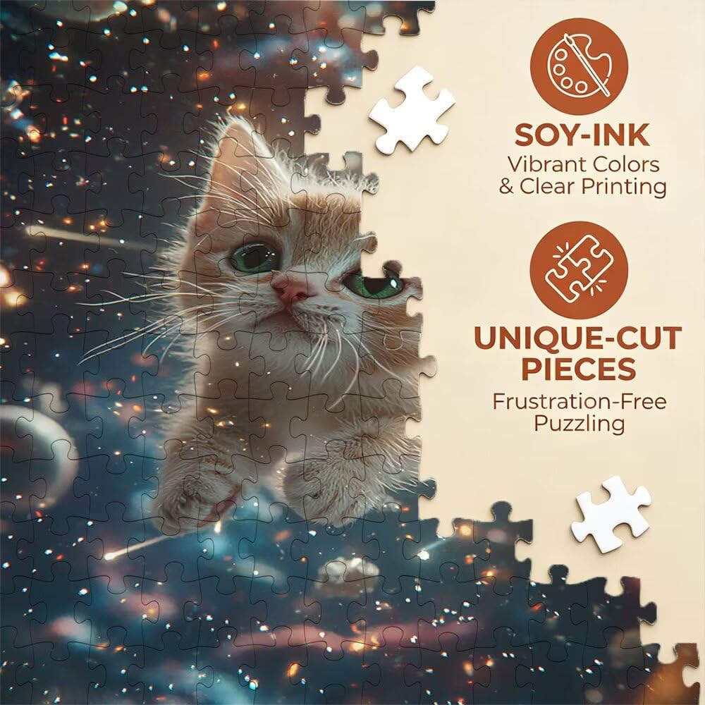 Puzzle 4000 Pezzi, Gatto Stellare 3D Puzzle per Adulti Impegnativo, Educa Puzzles Artistico, Divertente E Stimolante Puzzles Decorativo per La Famiglia, Regalo e Decorazione Pareti DX0YL6-946