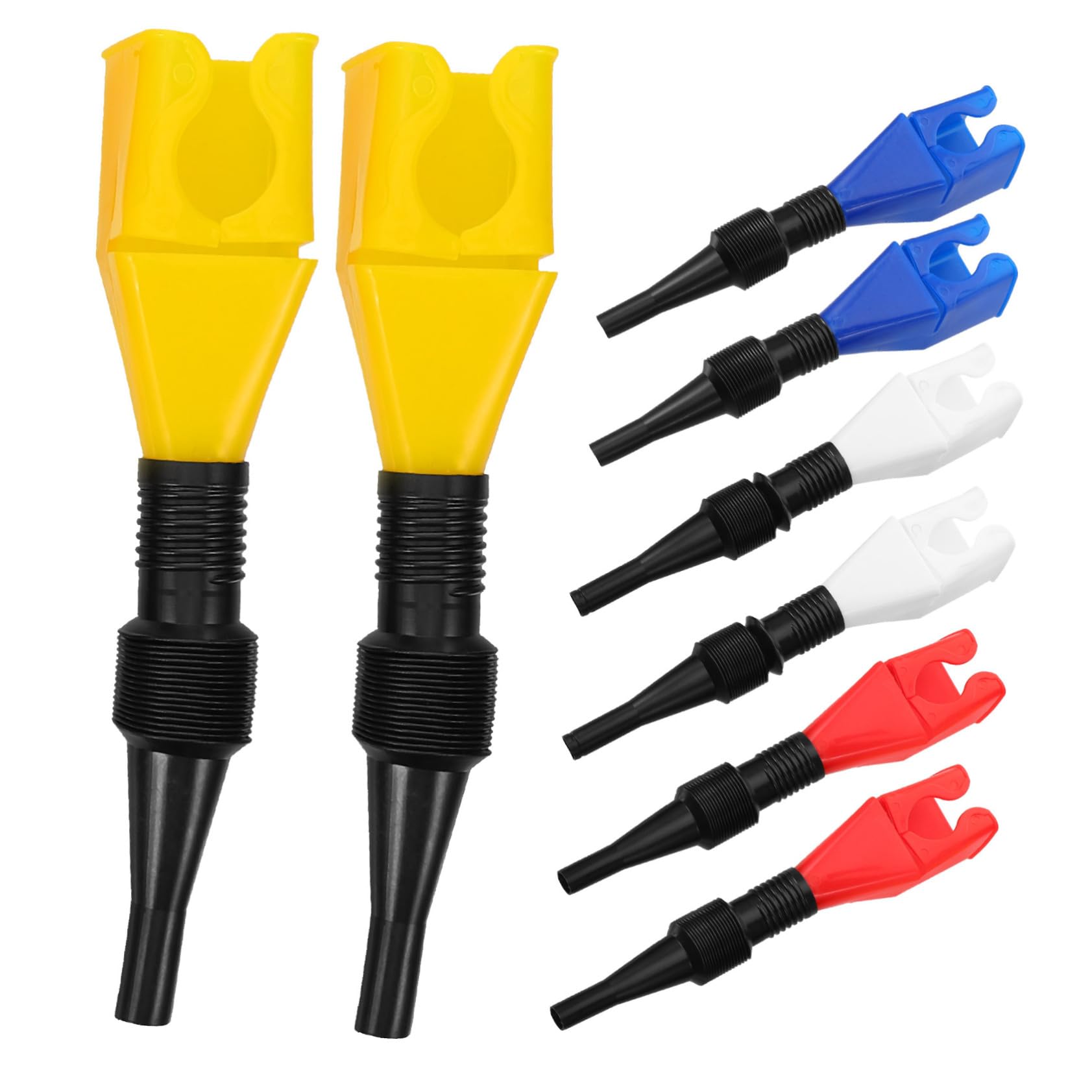 iplusmile 32piezas Embudo De Gasolina Manguera Flexible Para Cambio De Aceite De Automóvil Diseño Prueba De Fugas y Conexión Segura Para Motocicletas y Coches