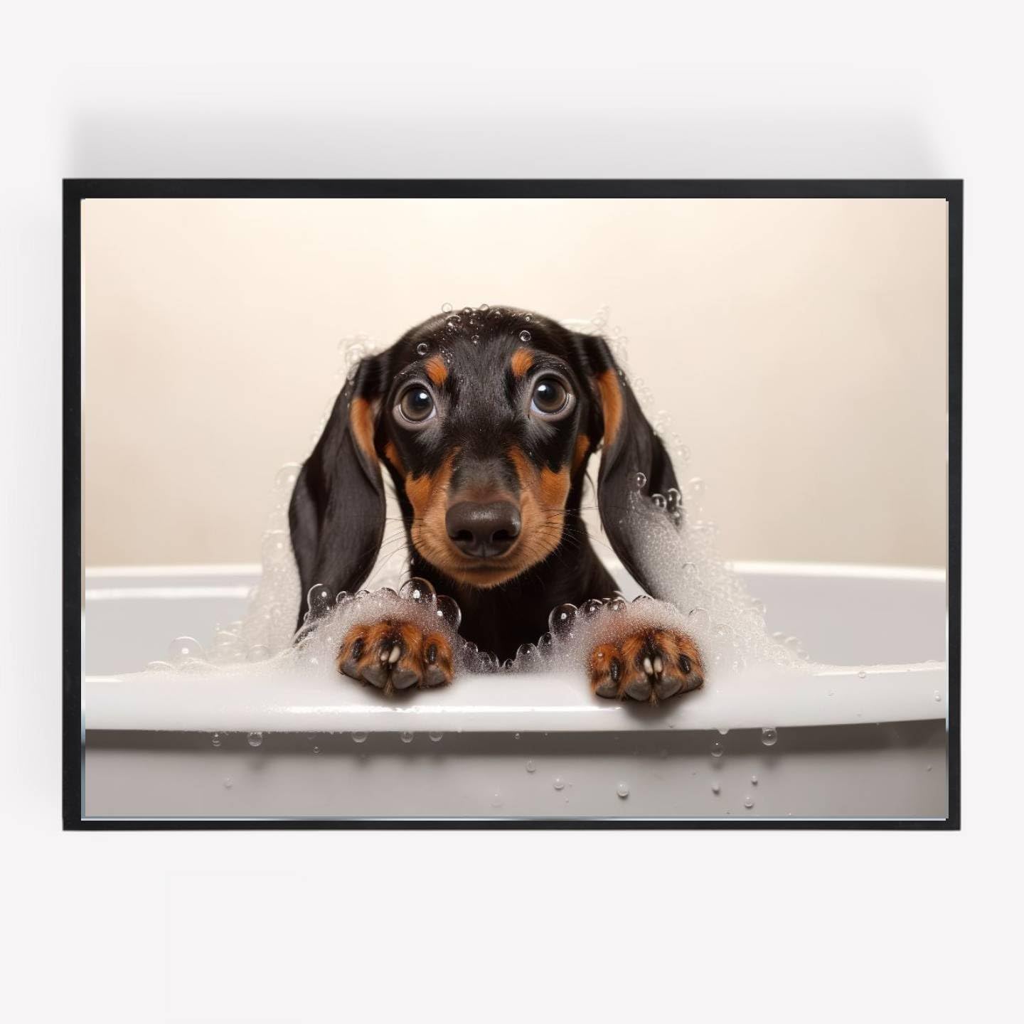 Dackel Kunstdruck DIN A4 – Moderne Hunde-Illustration Als Poster Fürs Zuhause